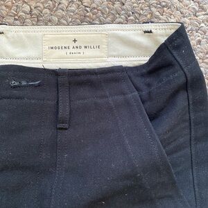 Imogene + Willie Black Straight Jeans High-Quality Denim